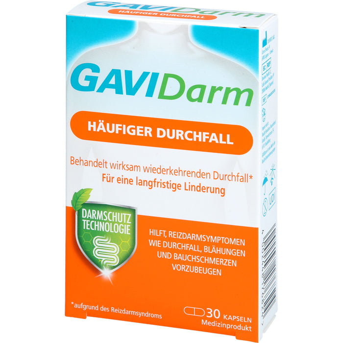 GAVIDarm Häufiger Durchfall Kapseln bei wiederkehrenden Darmbeschwerden, 30 St. Kapseln