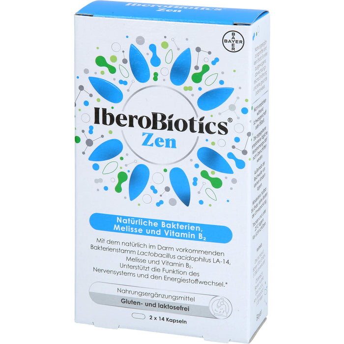 IberoBiotics Zen Kapseln für ein gutes Bauchgefühl in stressigen Zeiten, 14 St. Tagesportionen
