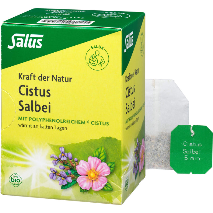 Salus Kraft der Natur Cistus Salbei bio Kräutertee, 15 St. Filterbeutel