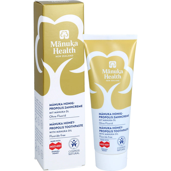 Manuka Health Manuka Honig-Propolis Zahncreme ohne Fluorid, 75 ml Zahncreme