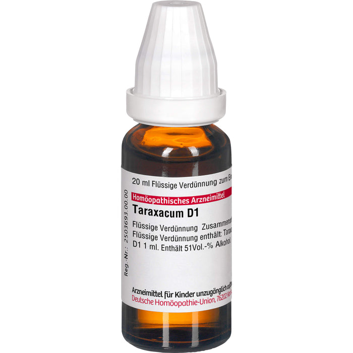 Taraxacum D1 DHU Dilution, 20 ml Lösung