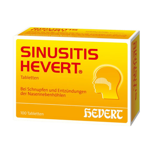 Sinusitis Hevert bei Schnupfen und Entzündungen der Nasennebenhöhlen, 100 St. Tabletten