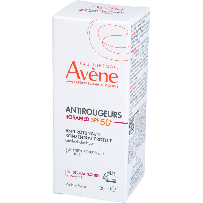 Avène Antirougeurs Rosamed LSF 50+ Anti-Rötungen Konzentrat Protect für empfindliche Haut, 30 ml Creme