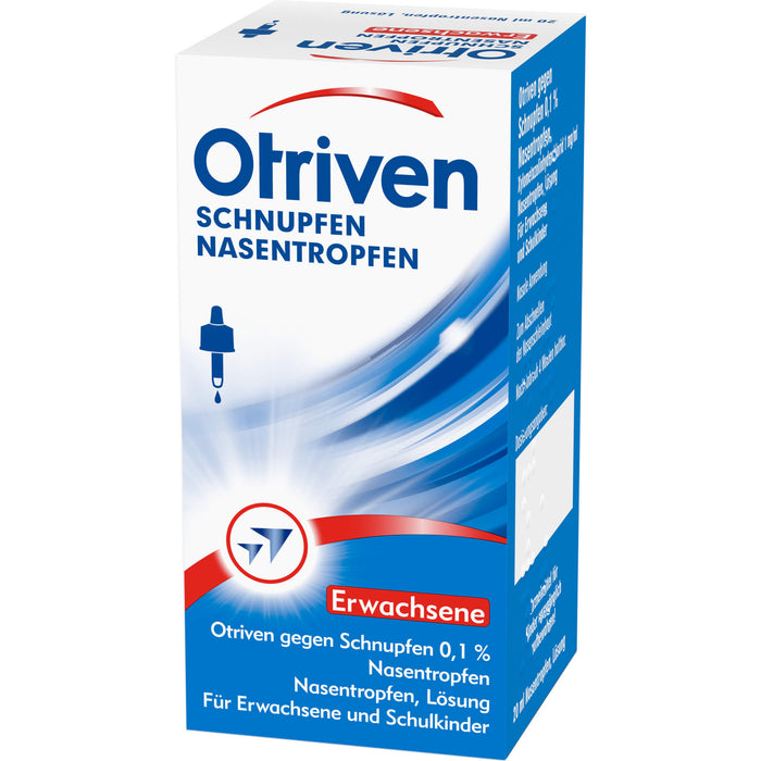 Otriven 0,1 % Nasentropfen für Erwachsene bei Schnupfen, 20 ml Lösung