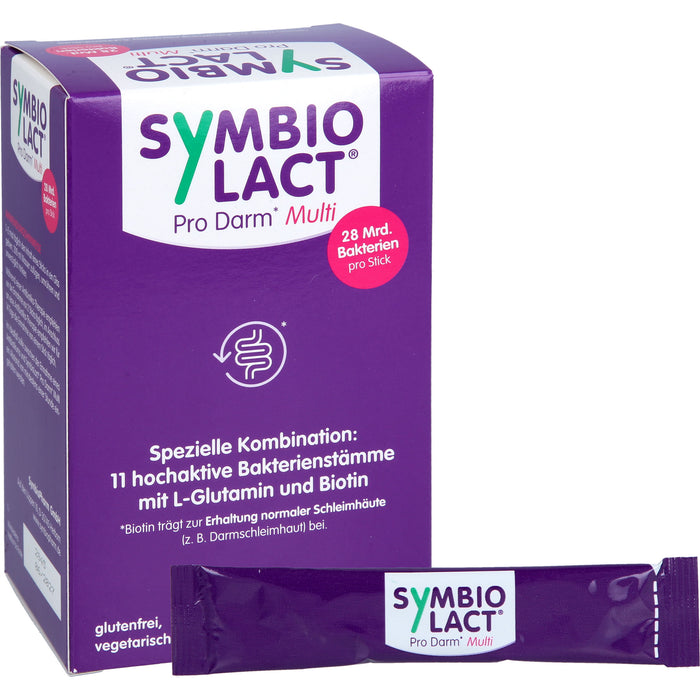 SymbioLact Pro Darm Multi Sticks mit 28 Mrd. Bakterien, L-Glutamin & Biotin, 20 St. Sticks