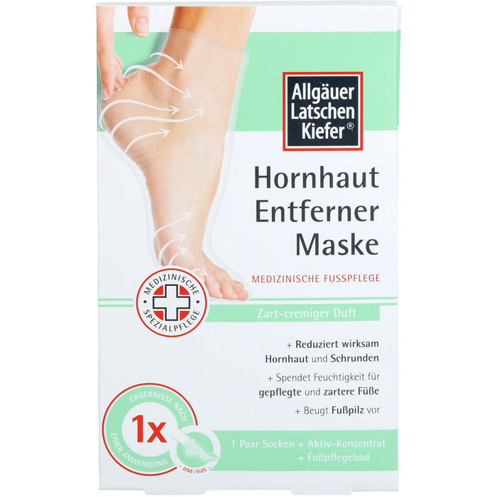 ALLGÄUER LATSCHENKIEFER Hornhaut Entf.Maske cremig Set, 1 St. Creme