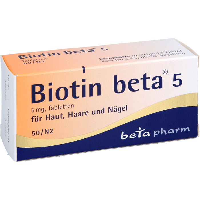 Biotin beta 5 Tabletten, 50 St. Tabletten