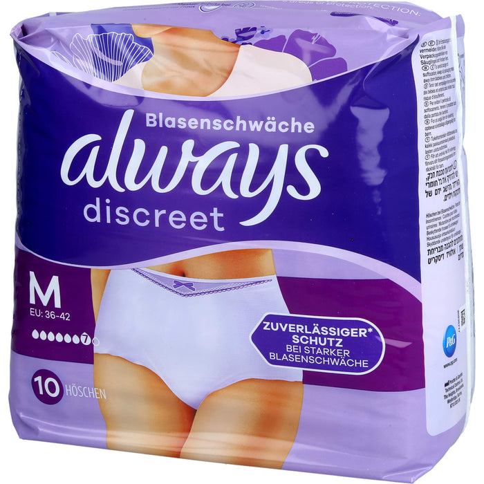 Always Discreet Inkontinenz Pants Gr. M, 10 St. Windelhosen