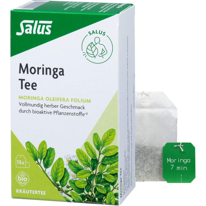 Salus Moringa Tee bio vollmundiger herber Geschmack, 15 St. Filterbeutel