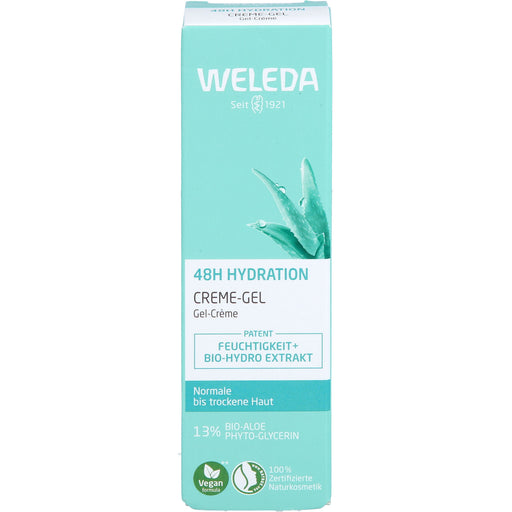 WELEDA 48H Intensive Hydration Creme-Gel für normale & trockene Haut, 30 ml Creme