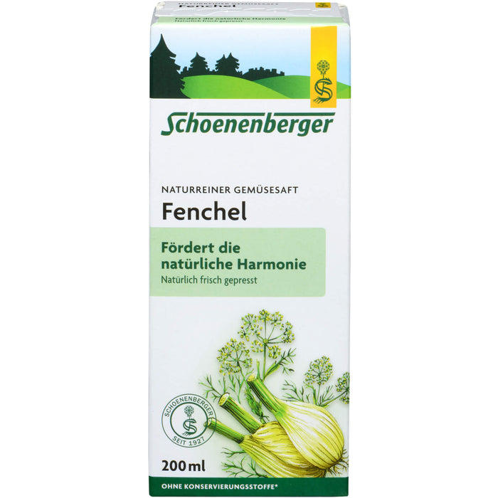 Schoenenberger Naturreiner Gemüsesaft Fenchel, 200 ml Lösung