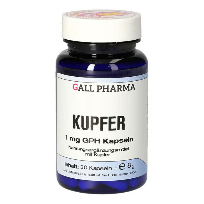 GALL PHARMA Kupfer 1 mg GPH Kapseln, 30 St. Kapseln