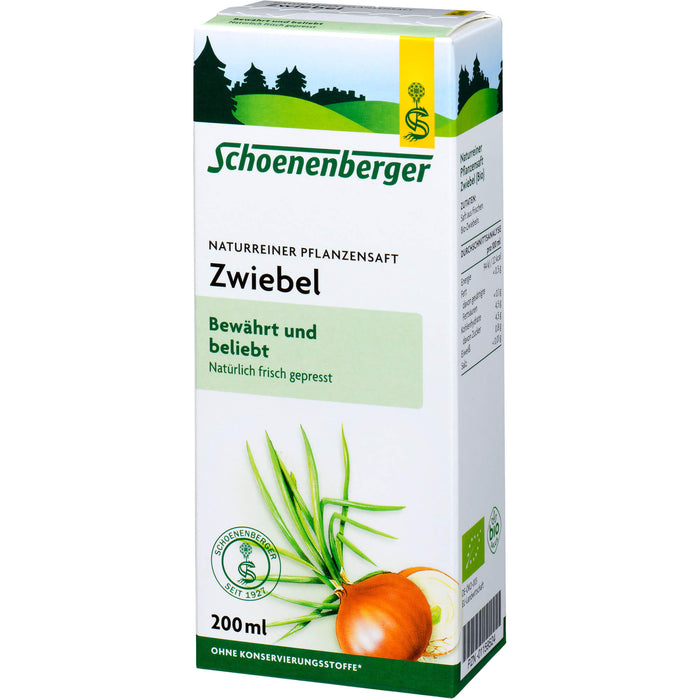 Schoenenberger Naturreiner Pflanzensaft Zwiebel, 200 ml Lösung