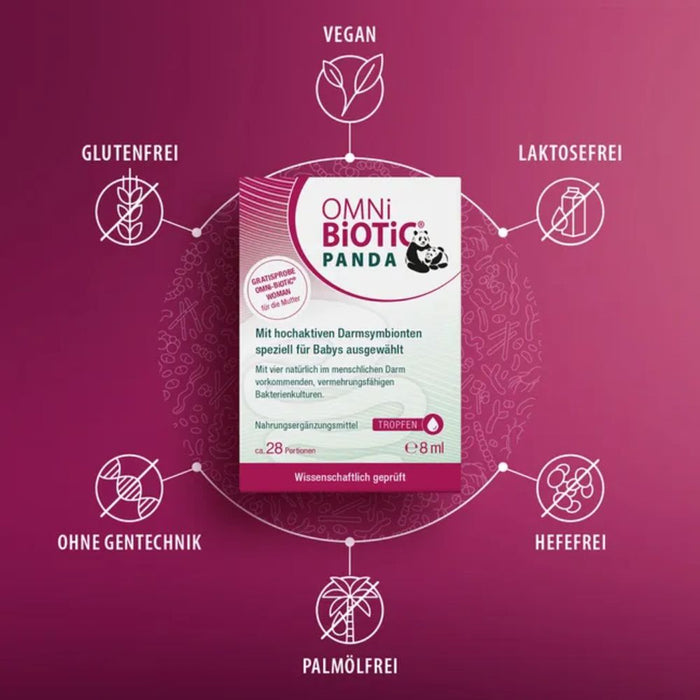 Omni Biotic Panda Tropfen, speziell für Babys entwickelt, 8 ml Öl