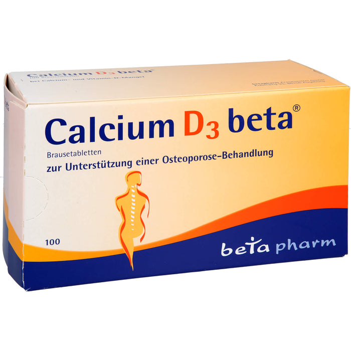 Calcium D3 beta Brausetabletten, 100 St. Tabletten