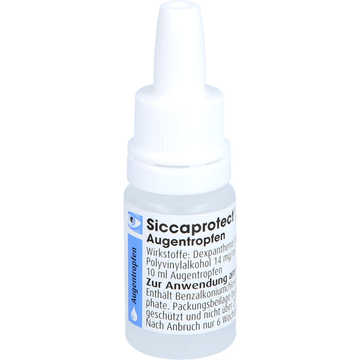 Siccaprotect Augentropfen zur Behandlung von Austrocknungserscheinungen der Horn- und Bindehaut, 10 ml Lösung