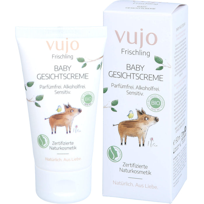 vujo Frischling Baby Gesichtscreme, 50 ml Creme