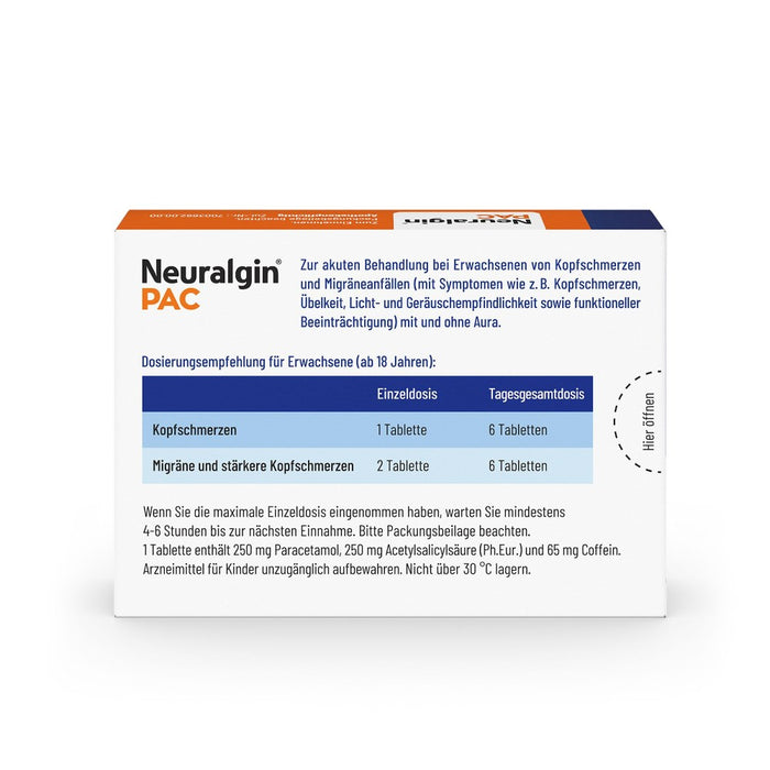 Neuralgin PAC, 20 St. Tabletten