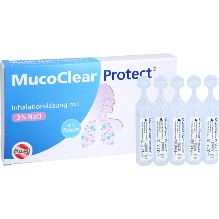 MucoClear Protect hypertone Salzlösung Inhalationslösung 3% NaCl mit Ectoin, 50 ml Lösung