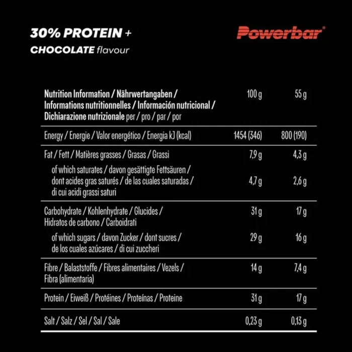 PowerBar Protein Plus 30% Chocolate Riegel, 55 g Riegel
