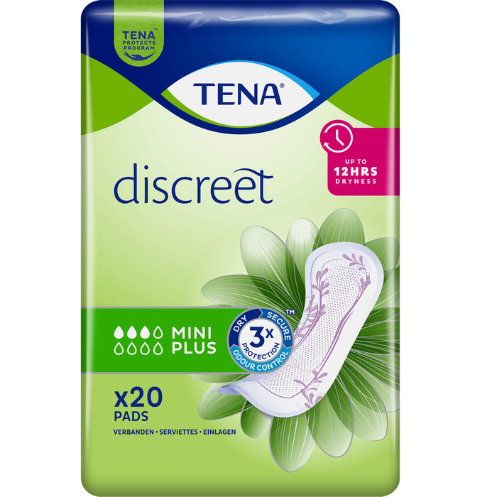 TENA Discreet Inkontinenzeinlagen Mini Plus, 20 St. Einlagen