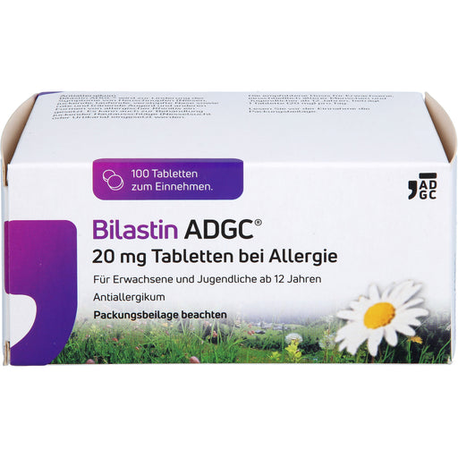 Bilastin ADGC 20 mg Tabletten bei Allergie, 100 St. Tabletten