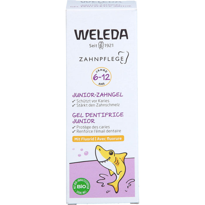WELEDA Junior-Zahngel mit Fluorid 6 - 12 Jahre, 50 ml Gel