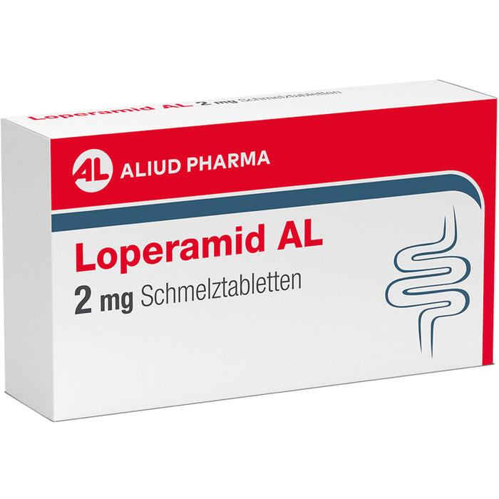 Loperamid AL 2 mg Schmelztabletten bei Durchfall, 12 St. Tabletten