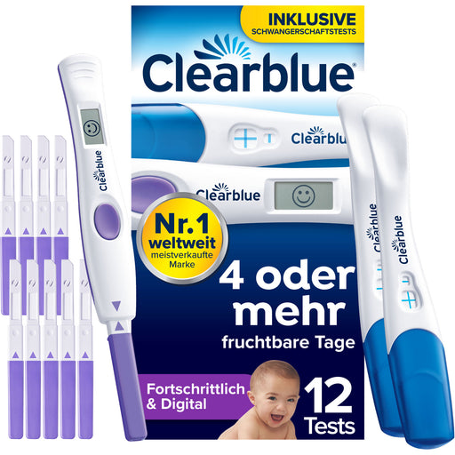 CLEARBLUE Ovulation und Schwangerschaftstest Kombipack, 12 St. Test
