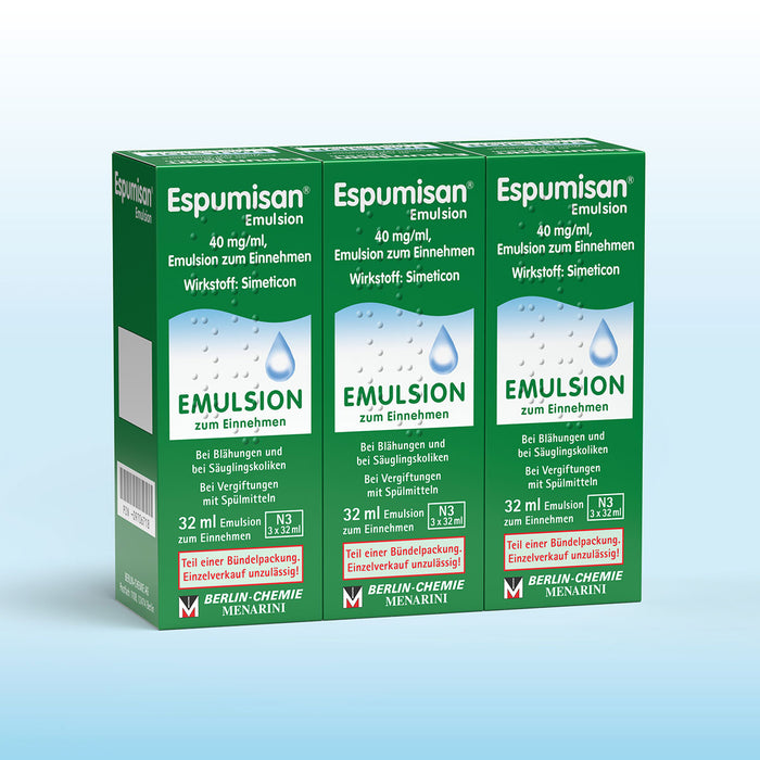 Espumisan Emulsion bei Blähungen und bei Säuglingskoliken, 96 ml Lösung