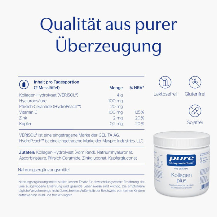 Pure Encapsulations Kollagen plus Pulver, 140 g Pulver