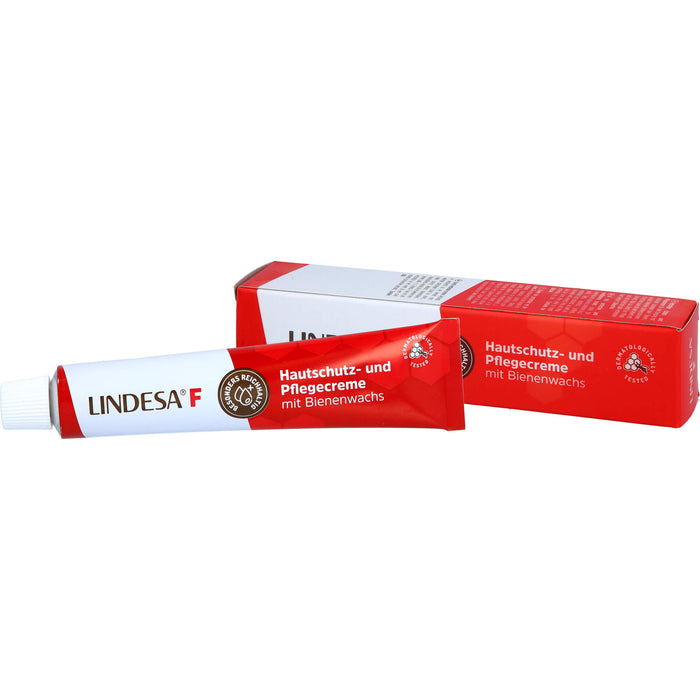 Lindesa F Hautschutz- und Pflegecreme mit Bienenwachs, 50 ml Creme
