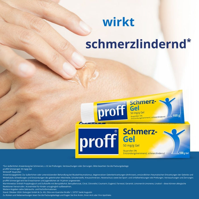 proff Schmerzgel, 50 mg/g Gel, 100 g Gel