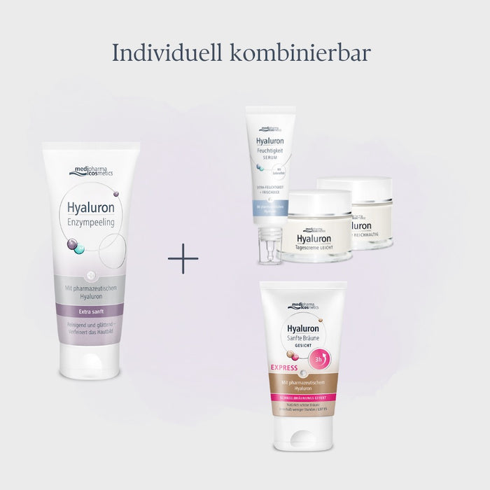 Medipharma Cosmetics Hyaluron Enzympeeling Reinigend und glättend - Verfeinert das Hautbild, 100 ml Peeling