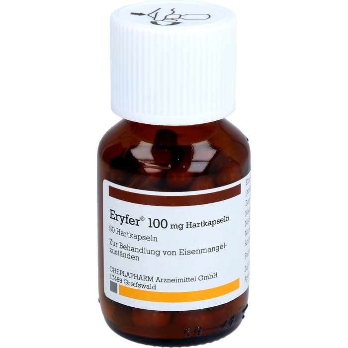 Eryfer 100 mg Hartkapseln bei Eisenmangelzuständen, 50 St. Kapseln