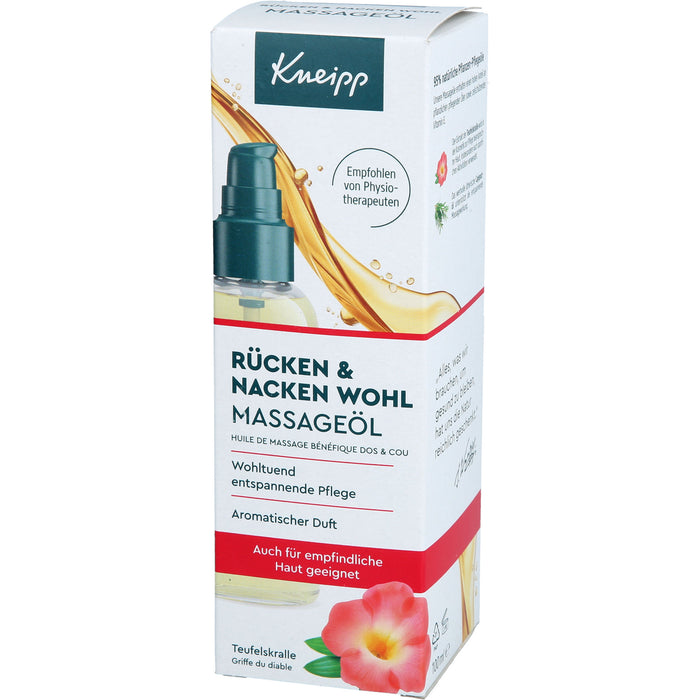Kneipp Rücken & Nacken Wohl Massageöl Teufelskralle, 100 ml Öl