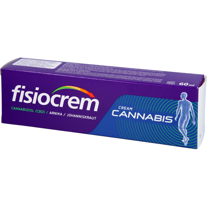 Fisiocrem Cream Cannabis beruhigt, entspannt und bringt der Haut Wohlbefinden und Linderung, 60 ml Creme