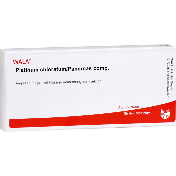 Platinum chloratum/Pancreas comp. Wala Ampullen, 10 St. Ampullen