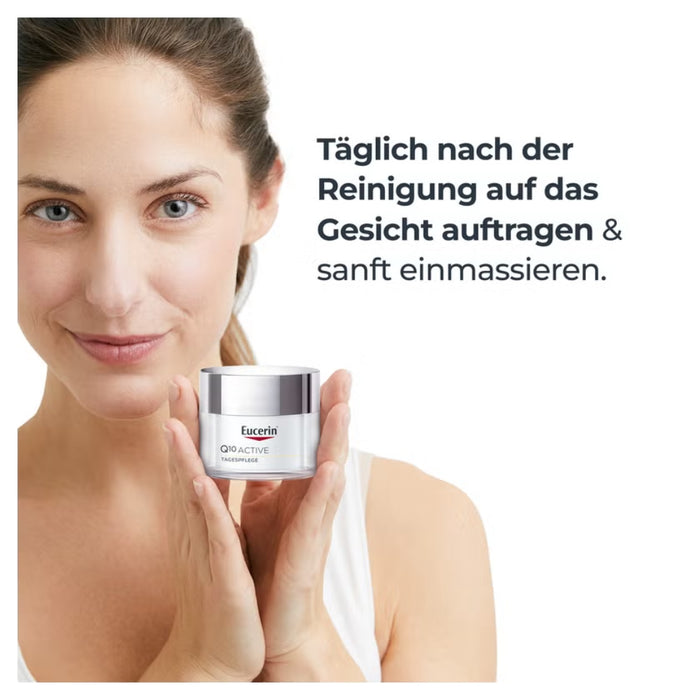 Eucerin Q10 Active für den Tag Anti-Faltenpflege für empfindliche Haut, 50 ml Creme