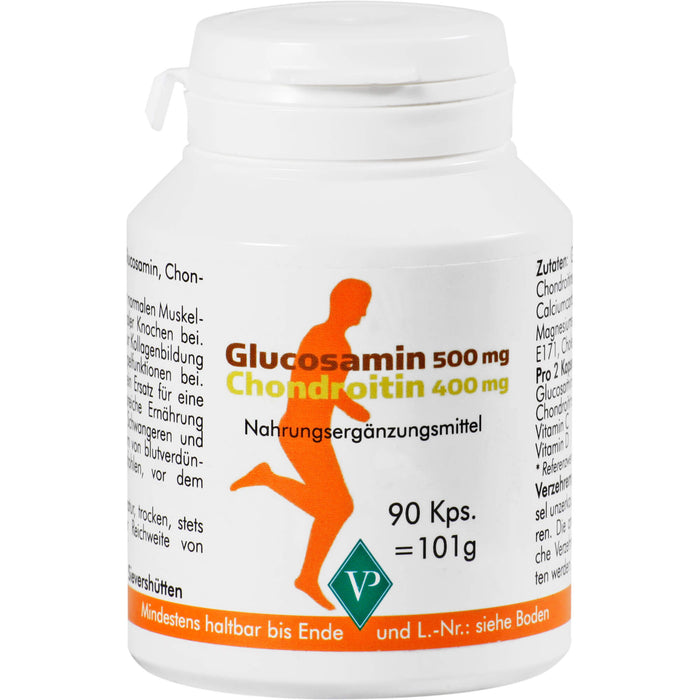Velag Pharma Glucosamin 500 mg + Chondroitin 400 mg Kapseln, 90 St. Kapseln