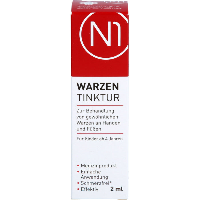 N1 Warzen Tinktur für Hände und Füße für Kinder ab 4 Jahren, 2 ml Lösung