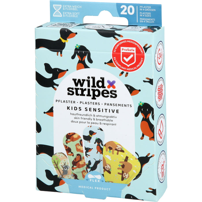Wild Stripes Kids Sensitiv Animal Fun, 20 St. Pflaster