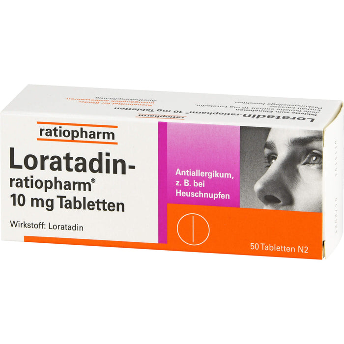 Loratadin-ratiopharm 10 mg Tabletten bei Allergien, 50 St. Tabletten