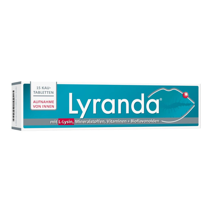 Lyranda Kautabletten bei Lippenherpes, 15 St. Tabletten