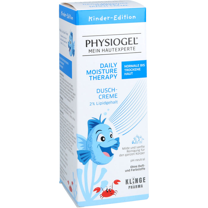 PHYSIOGEL Daily Moisture Therapy Dusch-Creme für normale bis trockene Haut für Kinder, 150 ml Duschgel