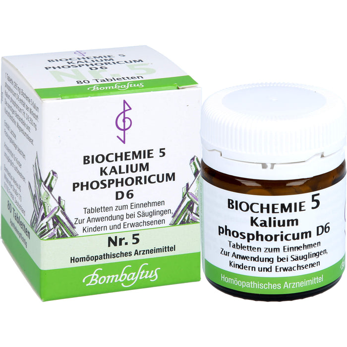 Bombastus Biochemie 5 Kalium phosphoricum D6 Tabletten, 80 St. Tabletten