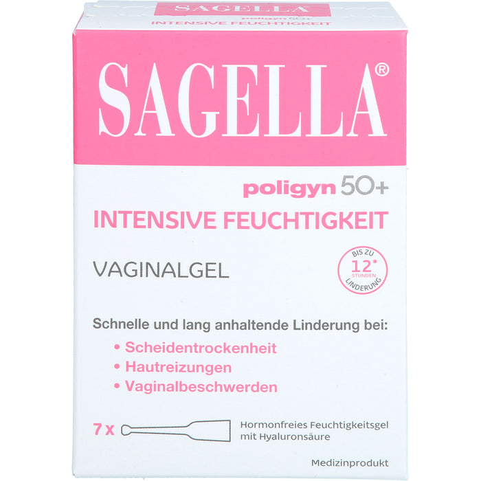 SAGELLA poligyn 50+ Intensive Feuchtigkeit Vaginalgel, 7 St. Einzeldosisbehältnisse