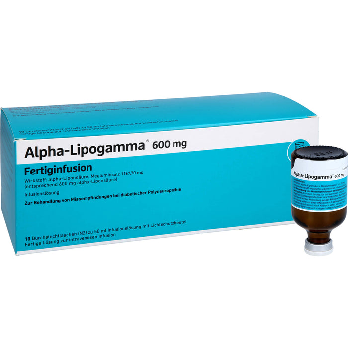 Alpha-Lipogamma® 600 mg Fertiginfusion, 10X50 ml INF