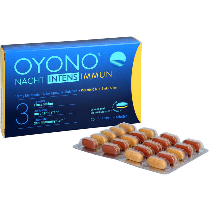 OYONO Nacht Intens Immun 3-Phasen Tabletten, 20 St. Tabletten