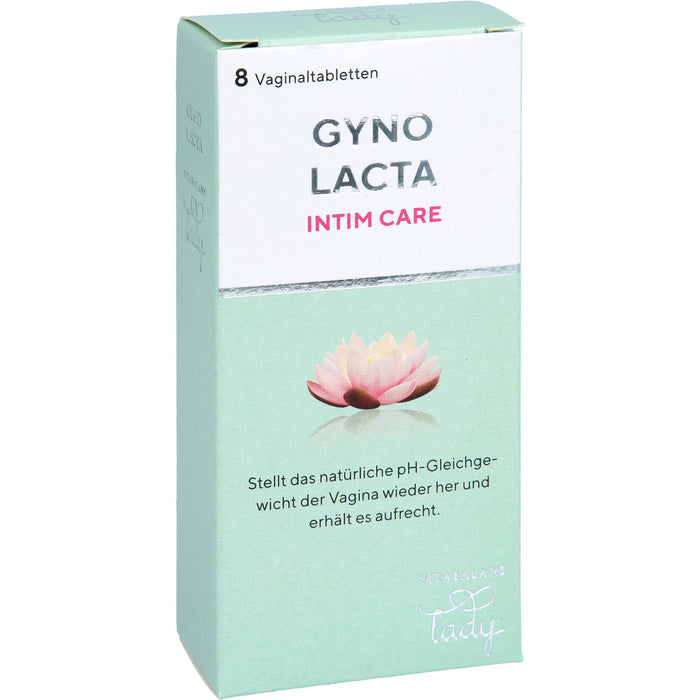 Gynolacta Vaginaltabletten stellt das natürliche pH-Gleichgewicht in der Vagina wieder her, 8 St. Tabletten